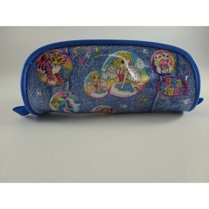 Vintage Lisa Frank Zipper Cosmetic Case (from "Cosmic Combo") RARE